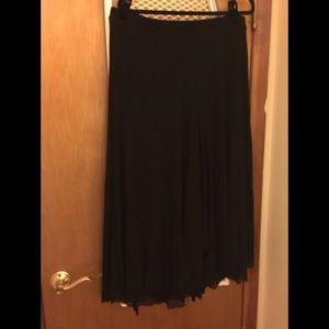 Chico’s flirty no hem skirt. Black it’s a size 3